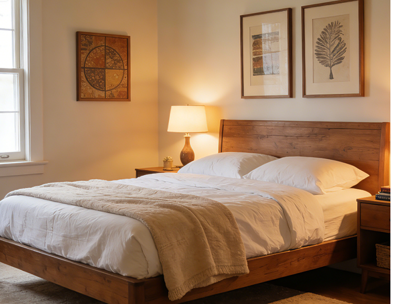 Bedroom Warm White LED Fixture Application