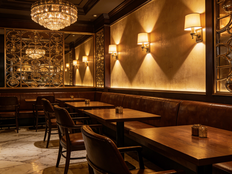 Restaurant Dining Warm LED Light Application