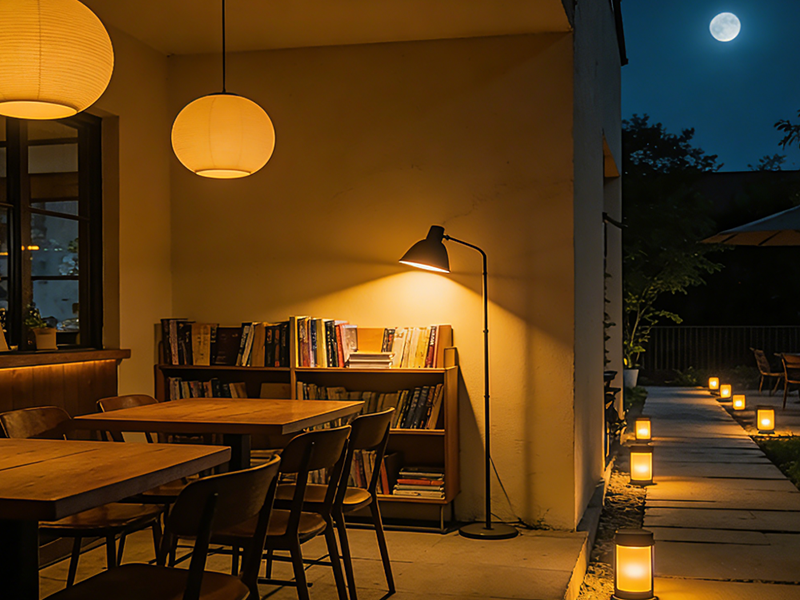 Warm Ambient Lighting Lounge Application